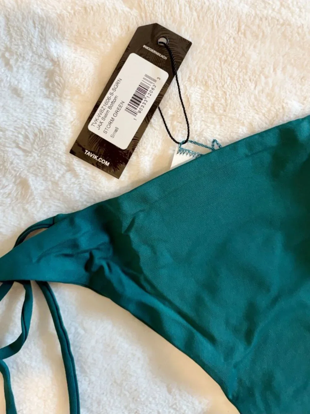 NWT Tavik Jax Swim Bottom in Storm Green - Size: Small